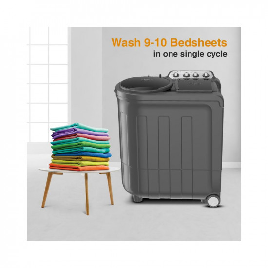 Whirlpool 9 kg 5 Star Semi-Automatic Top Loading Washing Machine ACE 90 TRB DRY GREY DAZZLE 10YR-NH