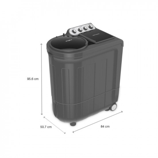 Whirlpool 9 kg 5 Star Semi-Automatic Top Loading Washing Machine ACE 90 TRB DRY GREY DAZZLE 10YR-NH