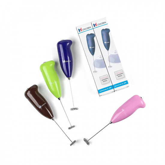 WIDE MART Coffee Beater Hand Blender With Battery Multicolour