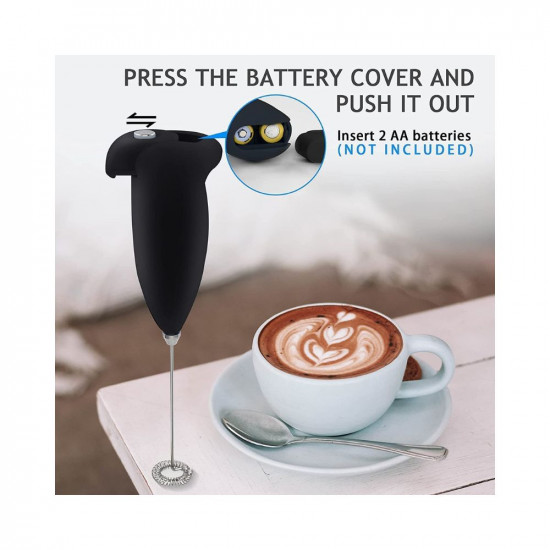 WIDE MART Coffee Beater Hand Blender With Battery Multicolour