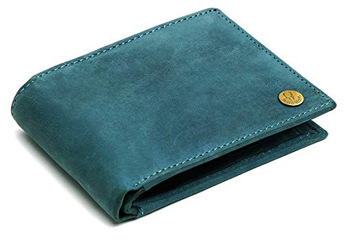 WildHorn Gift Hamper for Men I Leather Wallet & Belt Combo Gift Set I Gift for Friend, Boyfriend,Husband,Father, Son etc (New Blue Hunter)