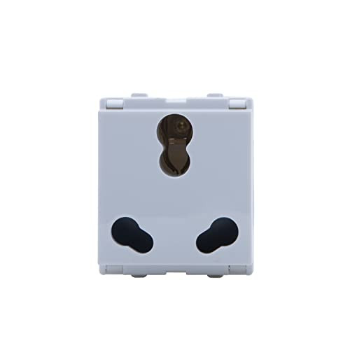 Wipro Northwest Venia 6/16A 3 Pin - Power Socket, White (pack of 10)