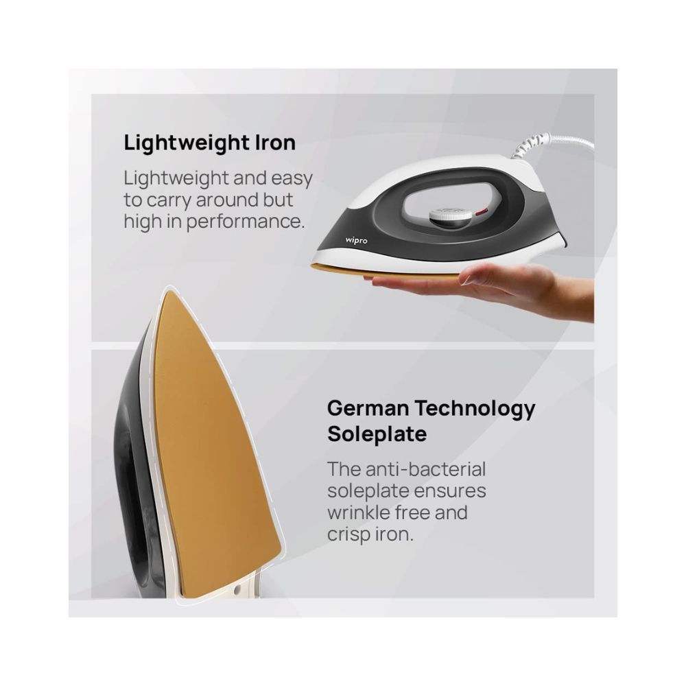 Wipro Vesta 1200 Watt GD201 Lightweight Automatic Dry Iron