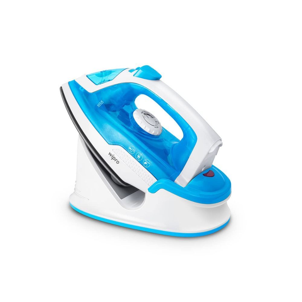 Wipro Vesta 1380W Cordless Steam Iron Quick heat up with 20gm min Steam Burst Scratch resistant Ceramic soleplate