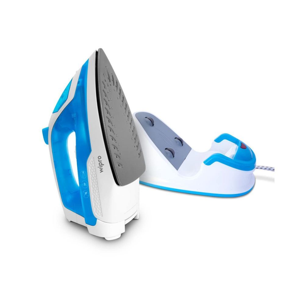 Wipro Vesta 1380W Cordless Steam Iron Quick heat up with 20gm min Steam Burst Scratch resistant Ceramic soleplate