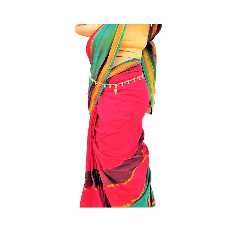 WomenSky Old Plated Brass Crystal Kamarband for Women