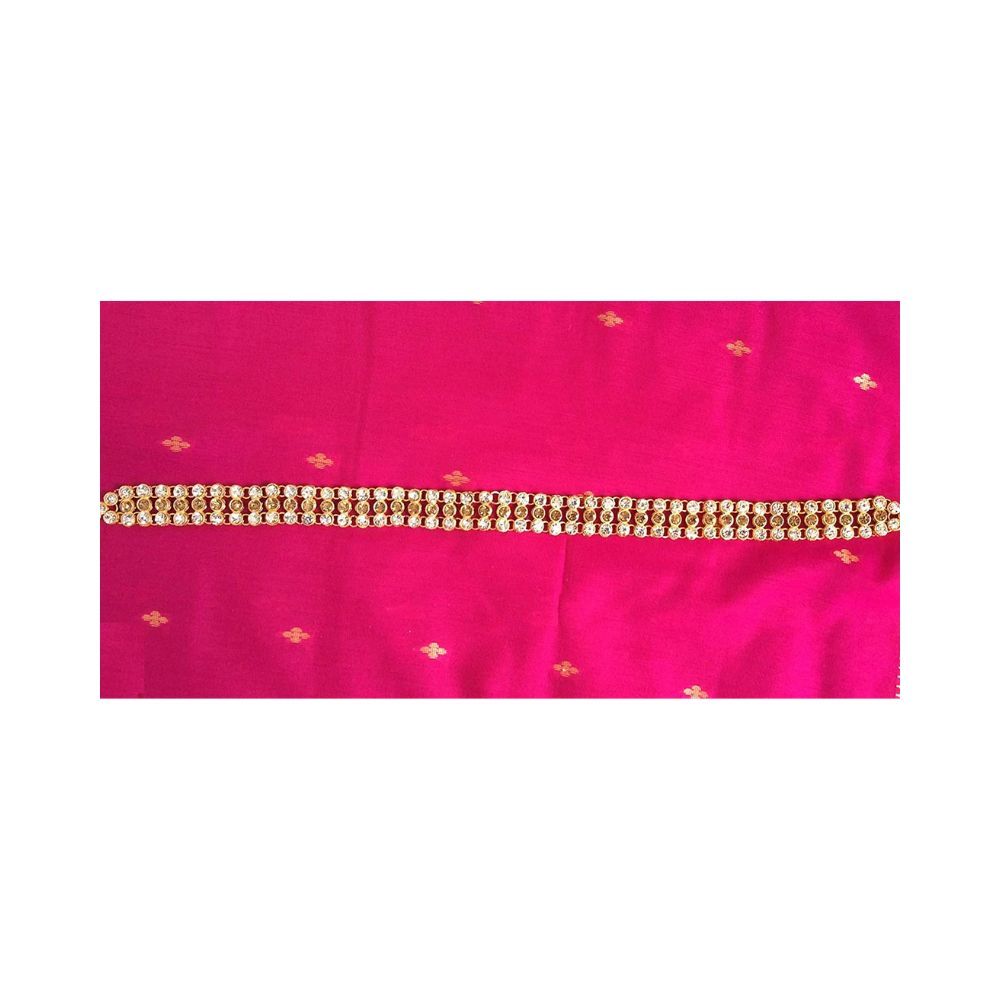 WomenSky Women's Gold Polished Brass Kamarband/Kamar Patta Jewellery, Golden