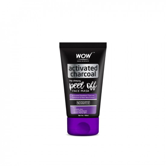 Wow Skin Science Activated Charcoal Peel Off Mask For Blackheads/Pimples/Acne - No Parabens & Mineral Oils, 100 Ml