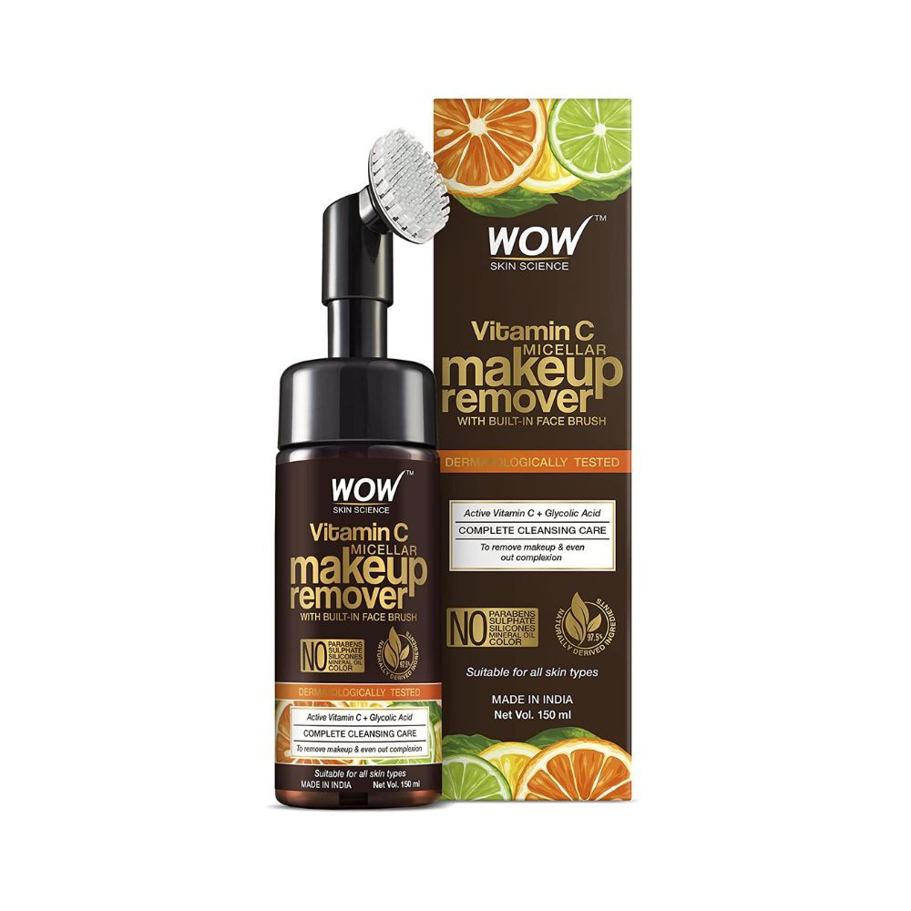 Wow Skin Science Vitamin C Makeup Remover With Built-In Face Brush (MICELLAR)