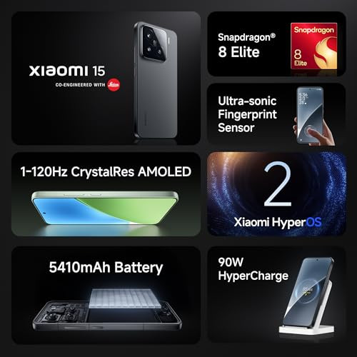 Xiaomi 15 Black 12GB RAM 512GB Storage