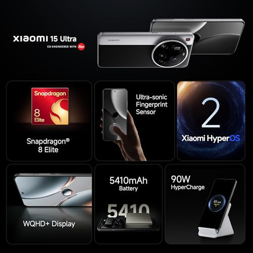 Xiaomi 15 Ultra Silver Chrome 16GB RAM 512GB Storage
