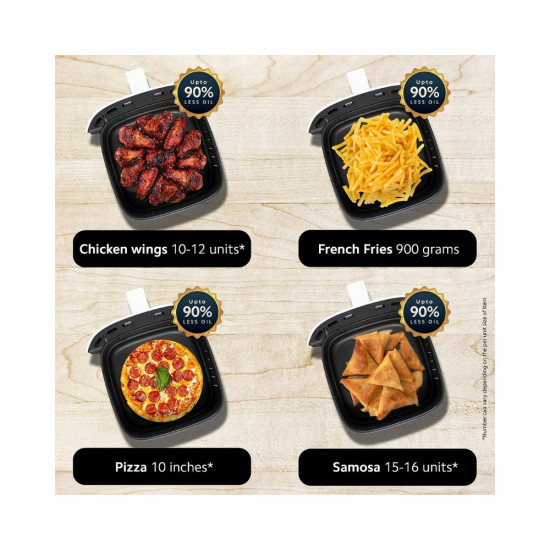 Xiaomi Smart Air Fryer for 4-5 People  90 Less Fat l 1500W Fast Cooking  7 Pre-set Menus  Grill Bake Fry Roast Reheat Defrost  40-200C l Dual Speed Technology  Voice Control  90 Recipe