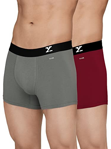 XYXX Men's Aero Silver Cotton Underwear for Men, Anti-Odour Silver