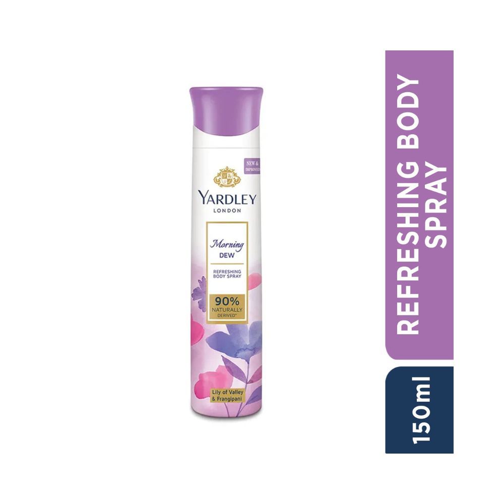 Yardley London Morning Dew Refreshing Deodorant Body Spray For Women, 150ml