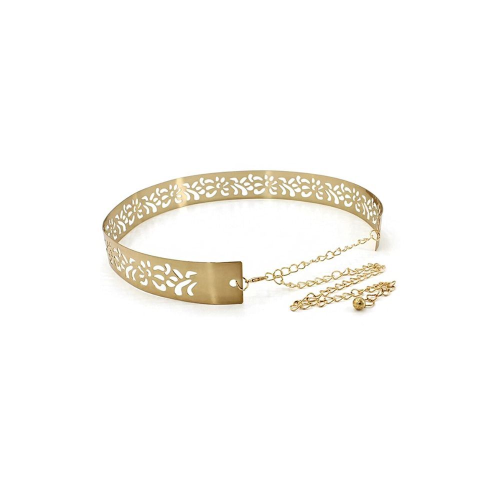 Yellow Chimes Latest Fashion Adjustable Kamarband Metal Waist Belt for Women and Girls