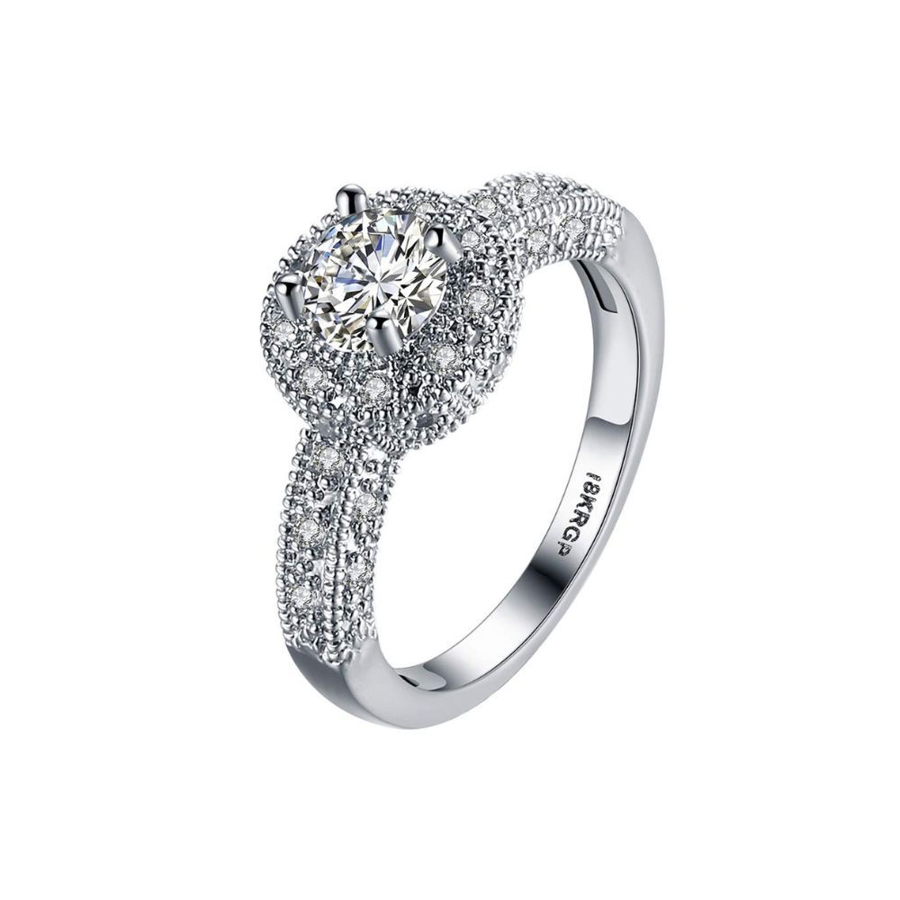 Yellow Chimes Rings for Women and Girls Silver Proposal Ring for Girls | Valentine Special Silver Toned Crystal Finger Ring for Women