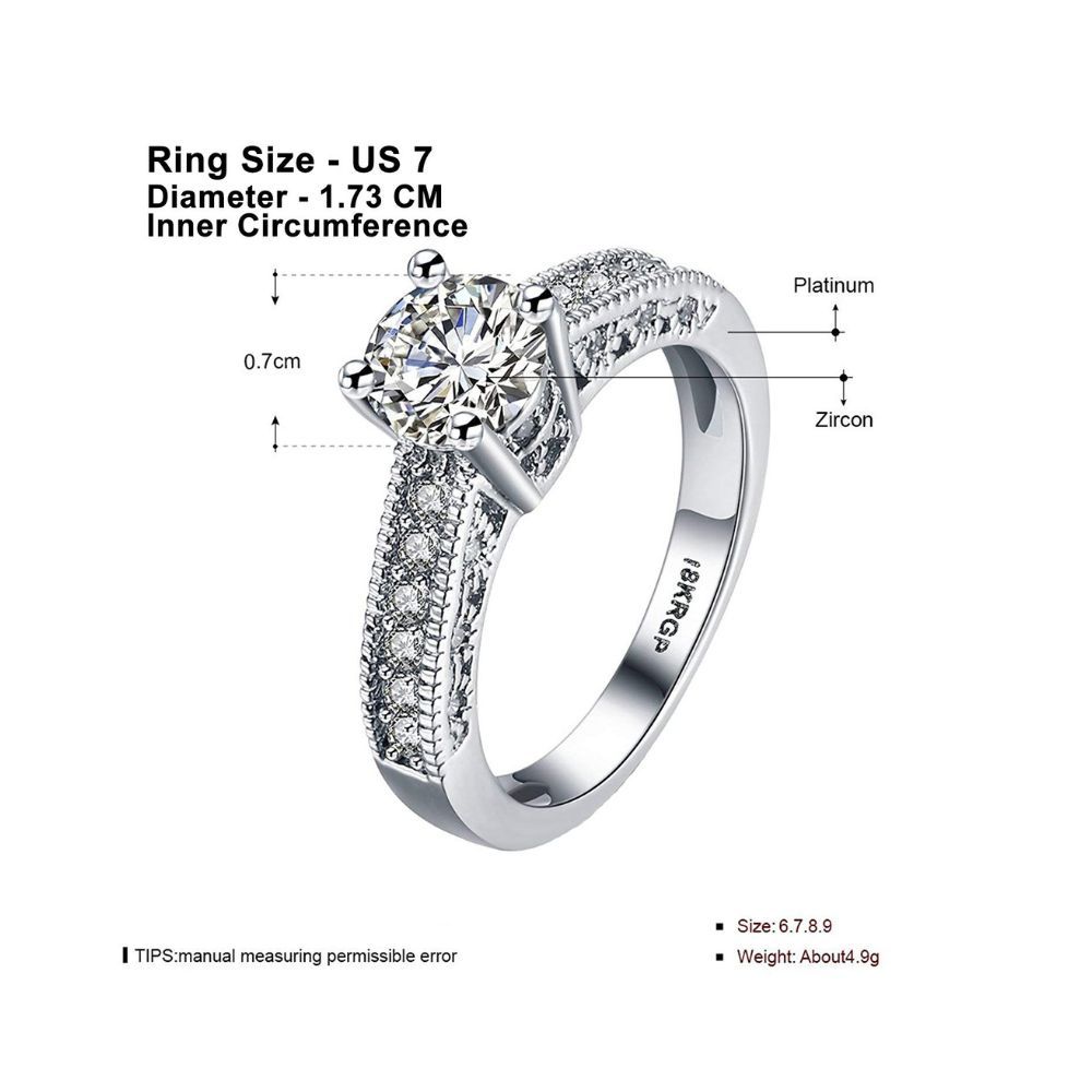 Yellow Chimes Rings for Women Exclusive Swarovski Collection Silver toned White color Metal Rings