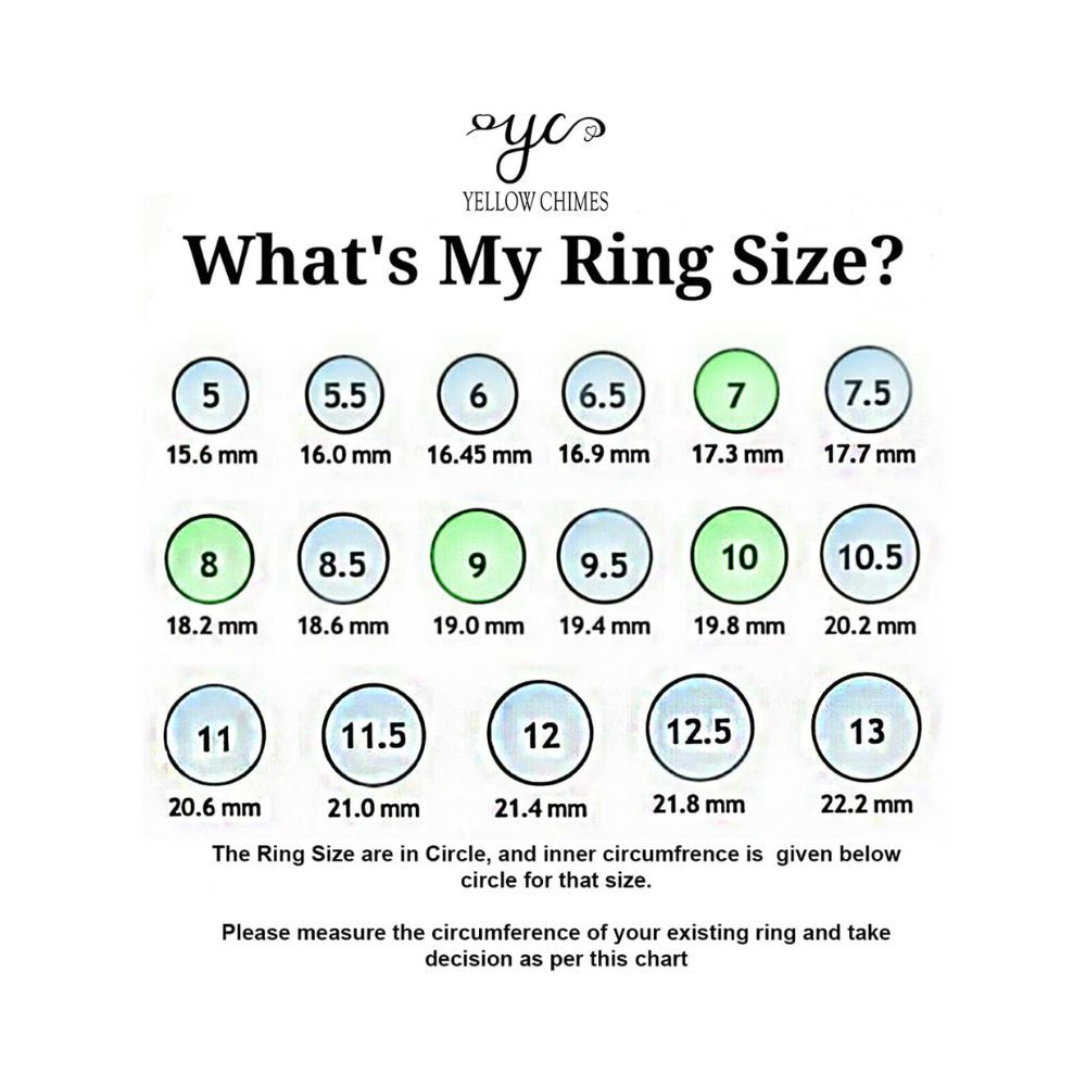 Yellow Chimes Rings for Women Multicolor Swiss Cubic Zircon Ring Flowerets Vine 18K Rose Gold Plated Adjustable Ring for Women and Girls.