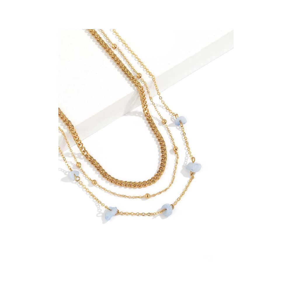 Yellow Chimes Waist Chain for Women Multicolor and Silver Stoned Elegant Multi-Layered chains for Women and girls