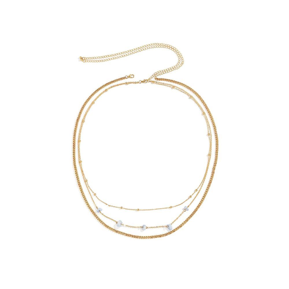 Yellow Chimes Waist Chain for Women Multicolor and Silver Stoned Elegant Multi-Layered chains for Women and girls