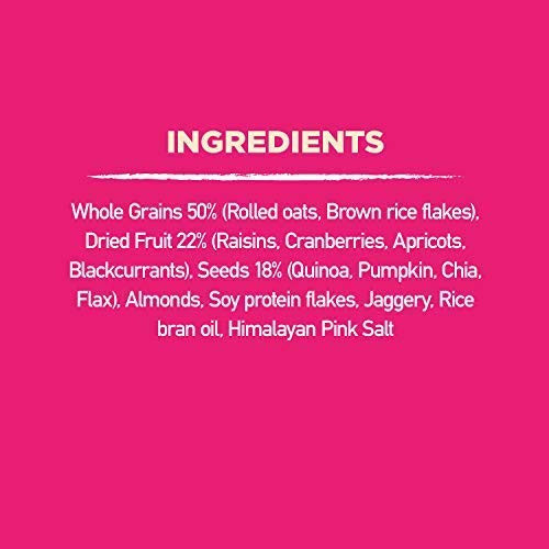 Yoga Bar Muesli 91% Fruits Nuts & Seeds, Protein Rich Wholegrain Breakfast  Cereals, Granola 400 g - Buy online at ₹254 near me