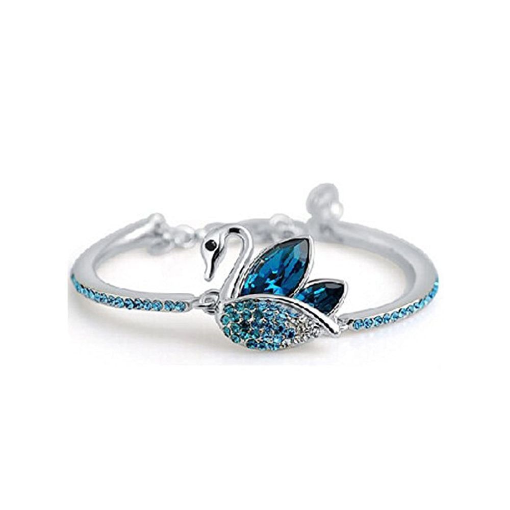 YouBella Artificial Jewellery Designer Crystal Bracelets for Women Stylish Bangles Jewellery for Girls and Women