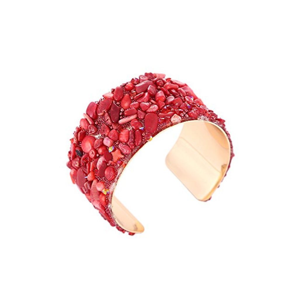YouBella Jewellery Crystal Beads Studded Bangle Kada Bracelet for Girls and Women