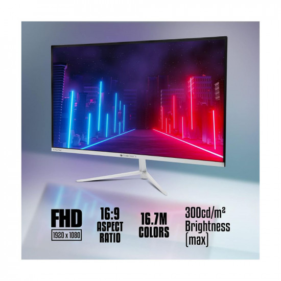 ZEBRONICS 27inch (68.5 cm) LED 920 X 1080 (FHD) Pixels Gaming Monitor, 165Hz, IPS, Ultra Slim, FHD 1920x1080, Display Port, HDMI, 300nits, USB, Built in Speaker, Widescreen - ZEB-A27FHD, Black