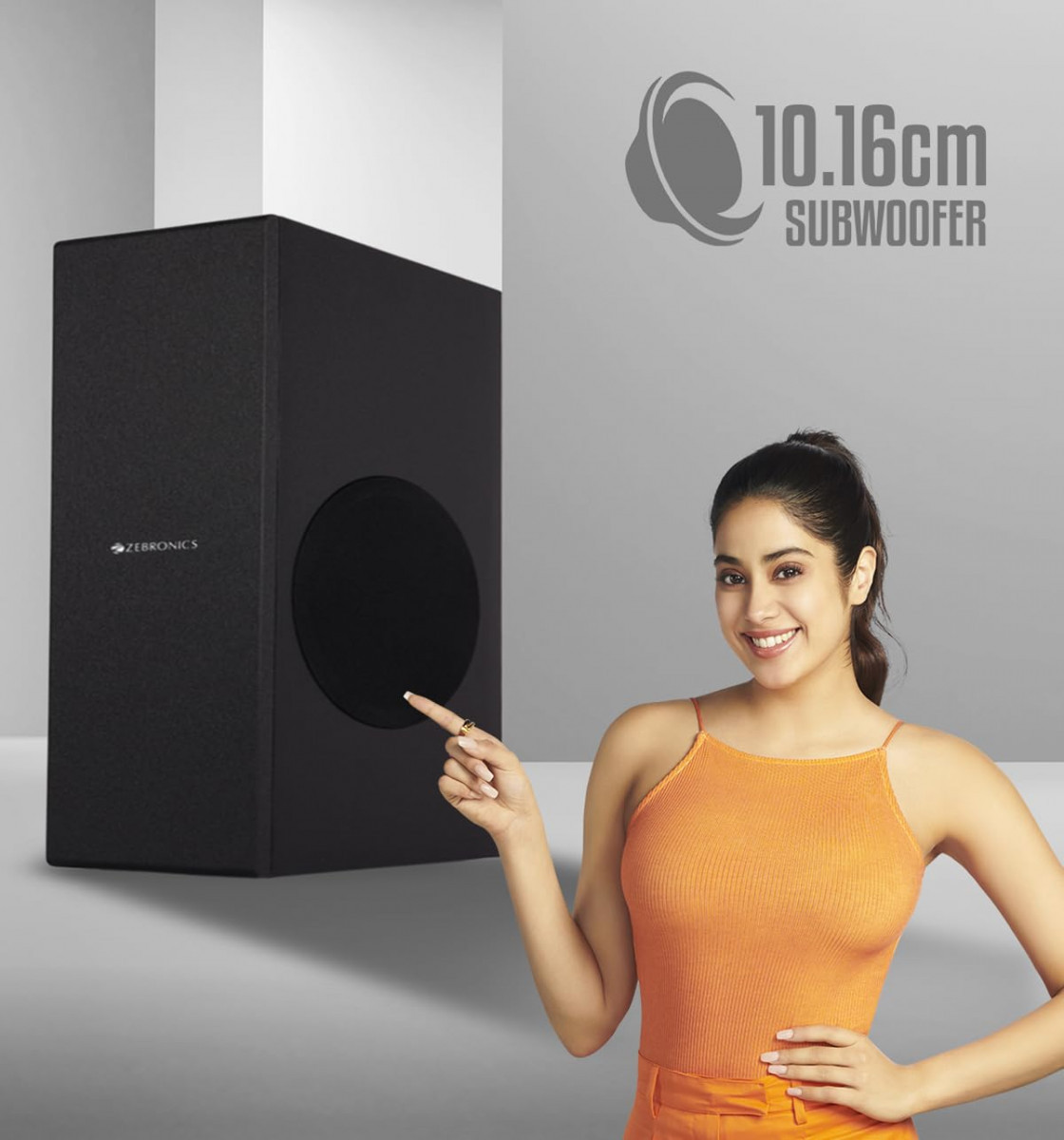 ZEBRONICS Juke BAR 100A Compact Soundbar with Subwoofer 60W RMS Output Powerful Bass Glossy Design HDMI ARC Coaxial Bluetooth 50 AUX LED Indicator and Remote Control