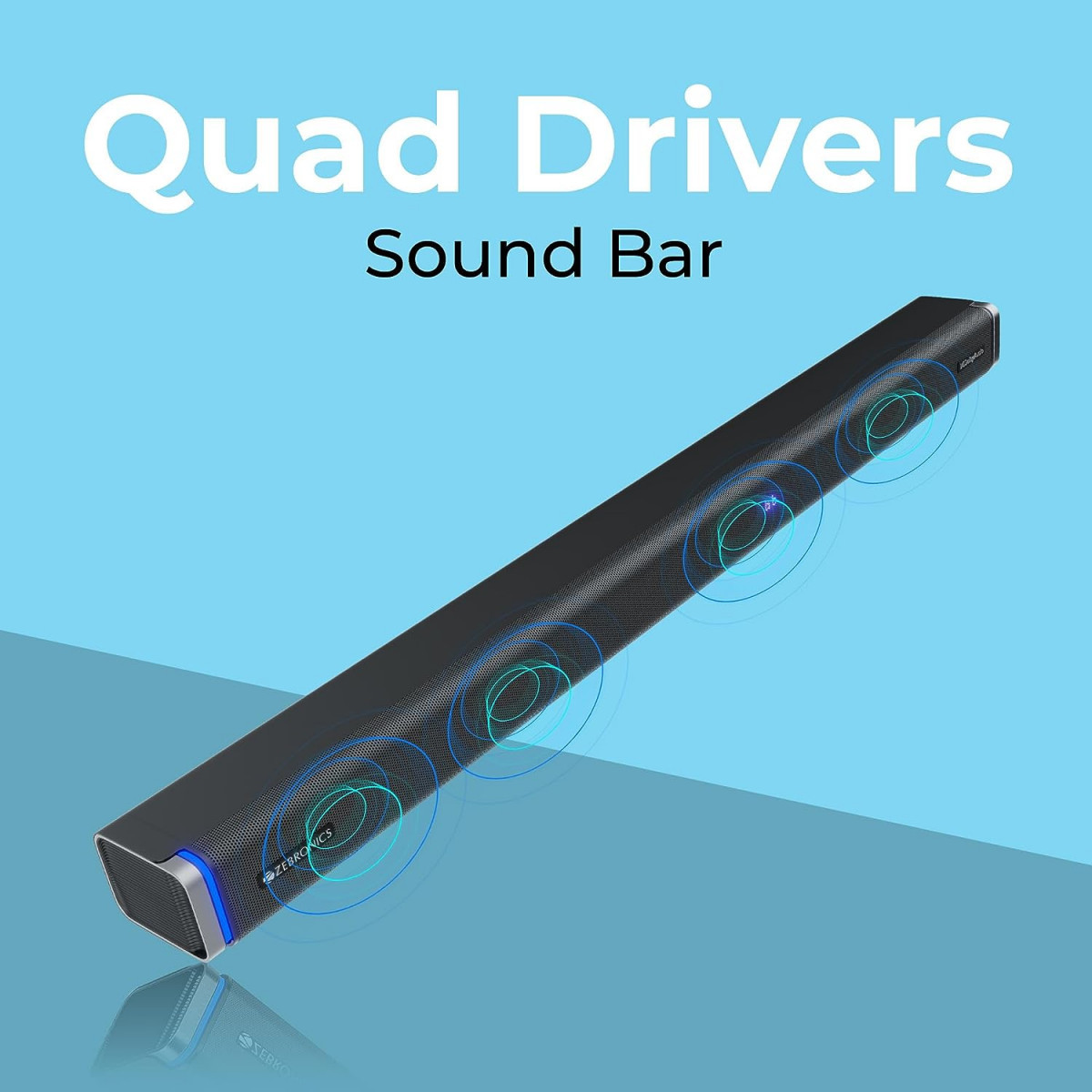 ZEBRONICS Juke BAR 9102 PRO 240W Output Dolby Soundbar with Bluetooth 50 HDMI ARC 65 Subwoofer Optical Wall Mountable Virtual 51 and LED Display