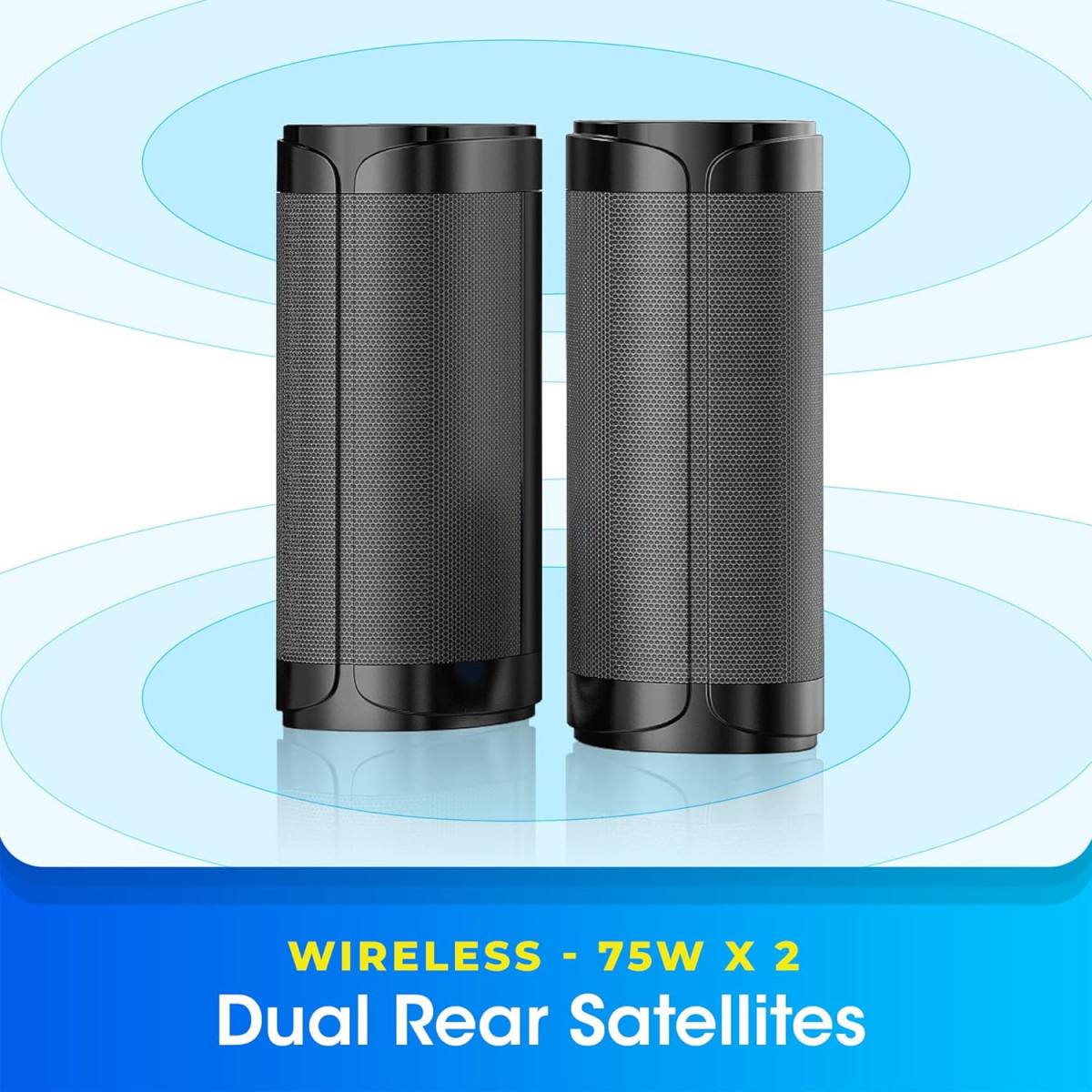 ZEBRONICS Juke BAR 9750 PRO 512 Surround Dolby Atmos 525W Soundbar with Subwoofer Dual Wireless Rear Satellites HDMI eARC Optical Bluetooth 50 Wall Mount  Remote Control