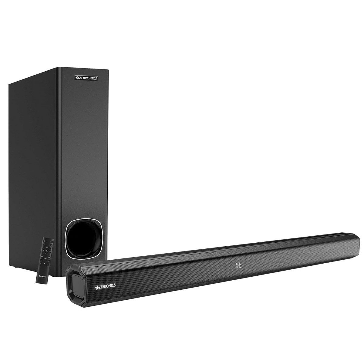 Zebronics ZEB-JUKE BAR 3900 Wireless Bluetooth Soundbar With Subwoofer Supporting Wall Mount USB AUX Coaxial IN HDMI ARC  Remote Control 80 Watt 21 Channel