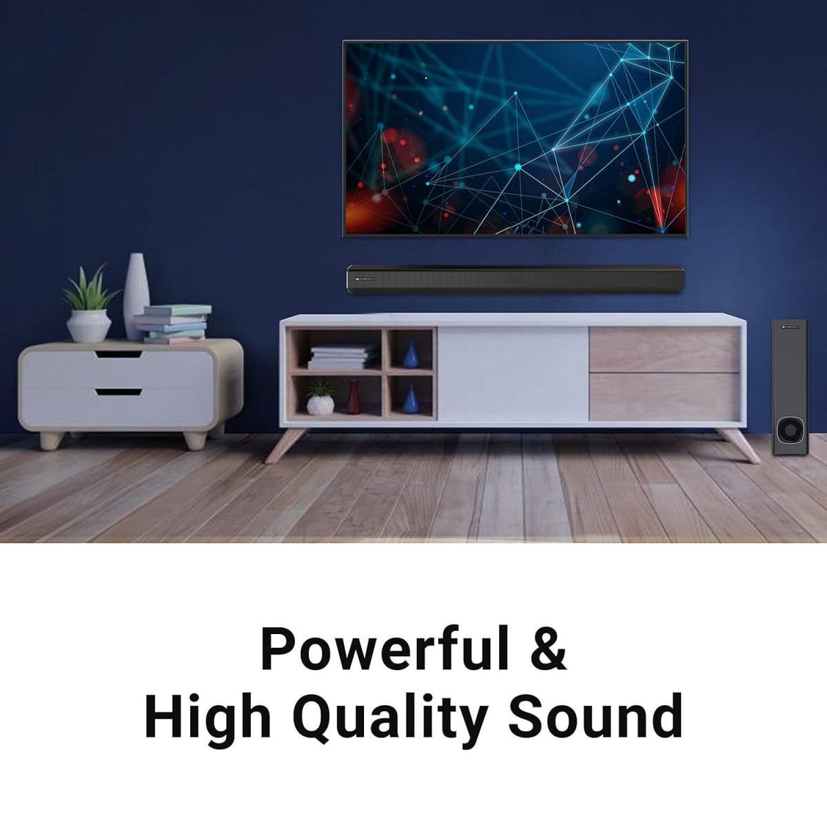 Zebronics ZEB-JUKE BAR 3900 Wireless Bluetooth Soundbar With Subwoofer Supporting Wall Mount USB AUX Coaxial IN HDMI ARC  Remote Control 80 Watt 21 Channel