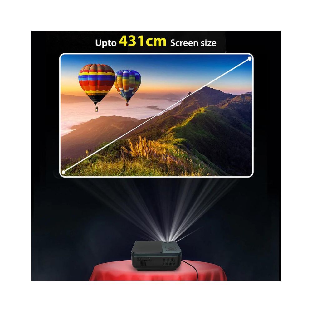 ZEBRONICS ZEB-LP3500 3800 lm  2 Speaker Portable Projector Black