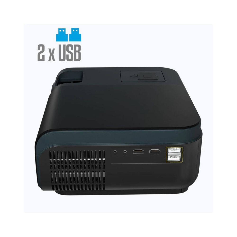 ZEBRONICS ZEB-LP3500 3800 lm  2 Speaker Portable Projector Black