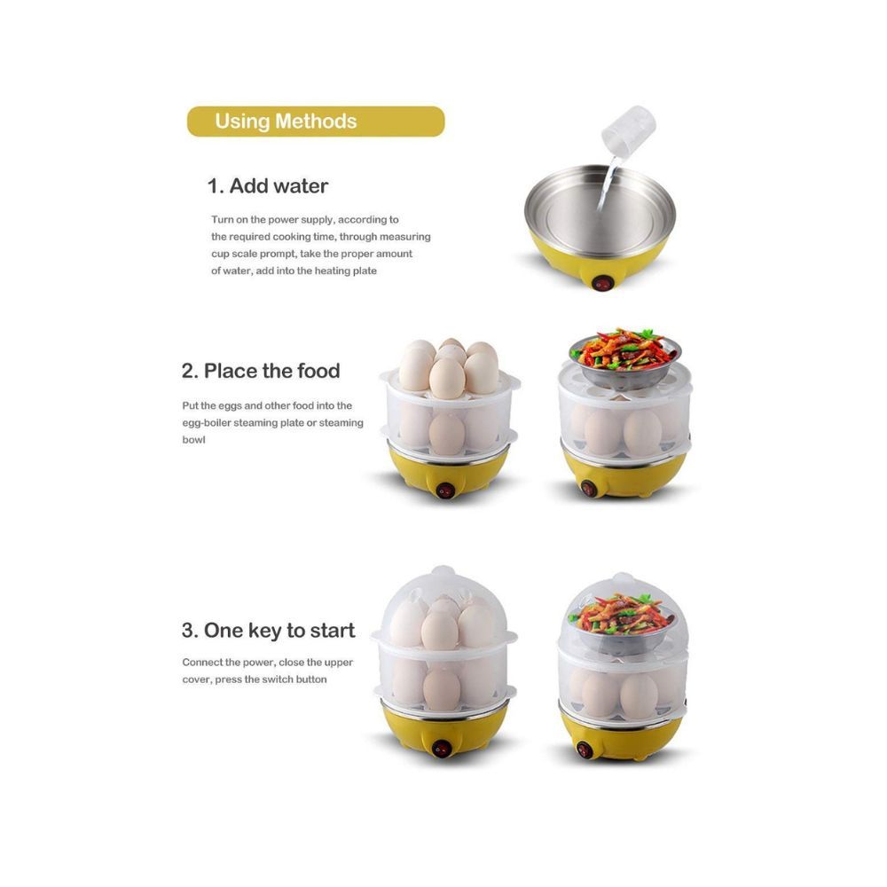 Zuvexa Egg Boiler Poacher Automatic Off Steaming