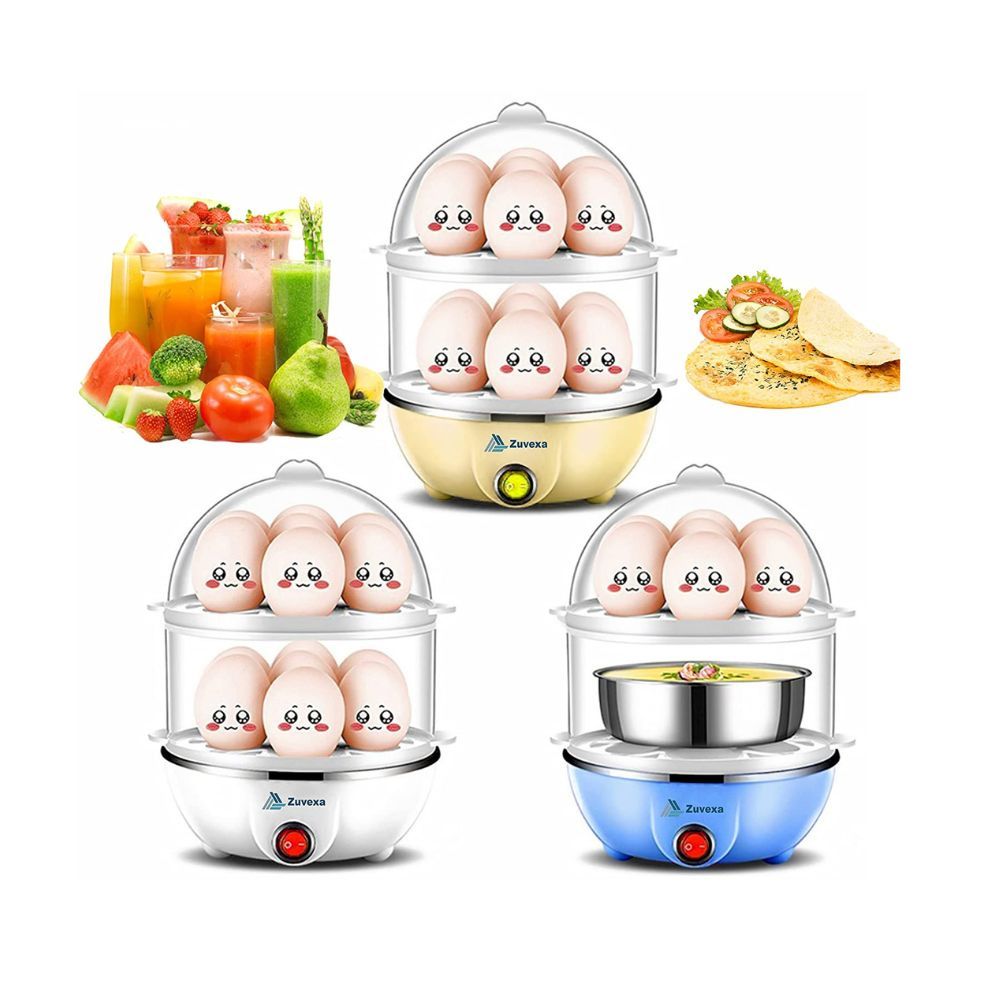 Zuvexa Egg Boiler Poacher Automatic Off Steaming